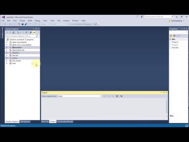 Protocol Buffers (Protobuf) Tutorial Part 1:Building for Visual Studio 2015 Community Edition - C++