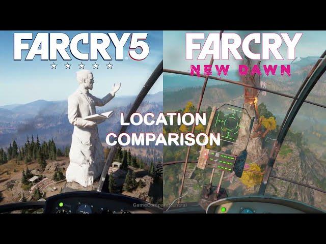 Far Cry 5 vs Far Cry New Dawn, Compare All Locations