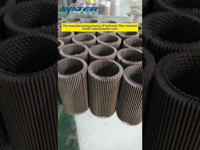 The manufacturing process of hydraulic filter element