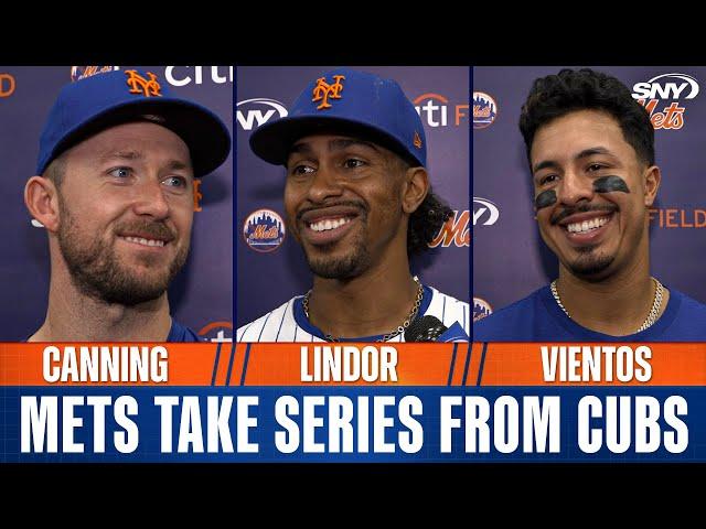 Francisco Lindor, Griffin Canning and Mark Vientos on taking two of three games from Cubs