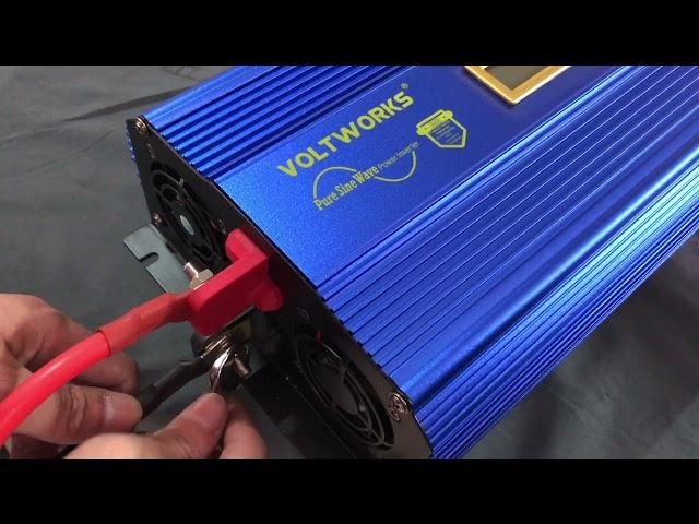 How to run a induction cooker by VOLTWORKS 24v 2000w Pure Sine Wave Inverter