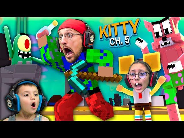 ROBLOX KITTY meets MINECRAFT SPONGEBOB!  FGTeeV Escapes Chapter 5 (1 Million Giveaway)