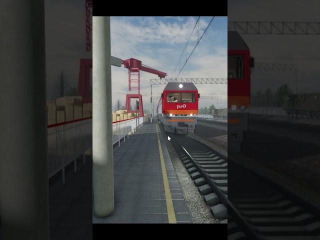 Синара по 1 путю с 1 вагоном #srs #SRSROBLOX #rzd  #roblox #top #spoting #train #спотинг #ржд #топ