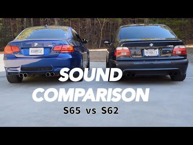 E39 M5 & E9x M3 V8 sound comparison | S65 vs S62 exhausts!