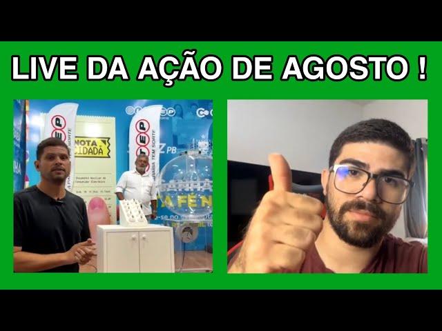 Resumo da Live do sorteio da Ação de Agosto !