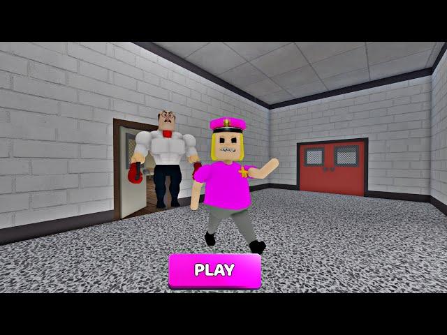 WHAT IF I PLAY AS POLICE GIRL in GREAT SCHOOL BREAKOUT!? Scary Obby ROBLOX #roblox