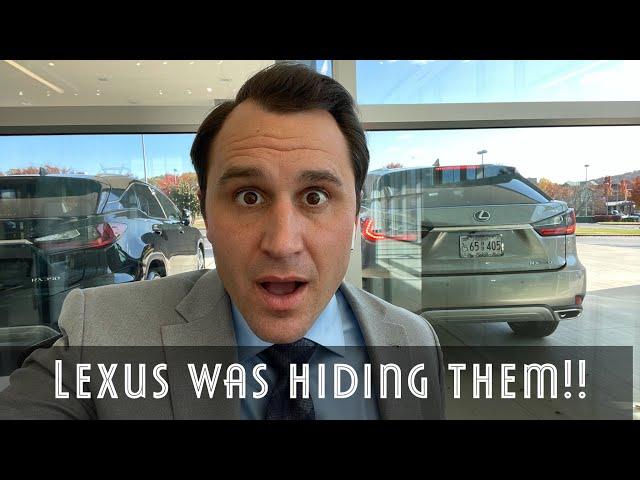 They were HIDING them!!  Search Results for 2022 Lexus Models