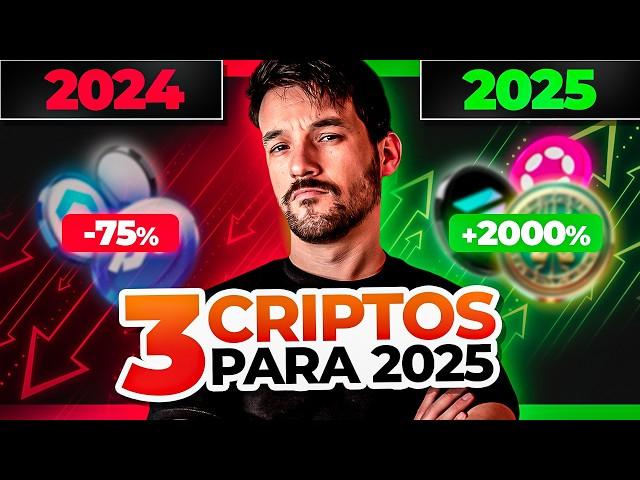 3 CRIPTOMOEDAS PROMISSORAS PARA INVESTIR PARA 2025