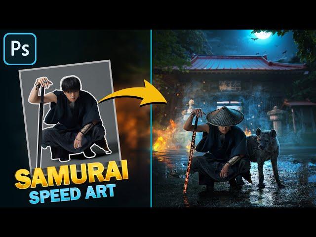 "SAMURAI 2" Photo Manipulation Speed Art | Photoshop Tutorial