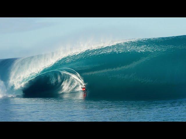 HUGE Teahupoo in "8 Bombs With Manea Fabisch!!" #bodyboarding #tahiti