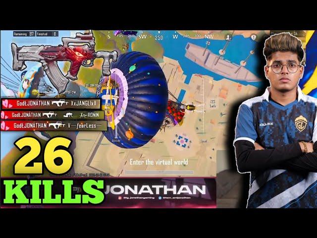 26 KILLES ! Jonathan New Best Agressive Gameplay/Forest ELF SET | Jonathan Is Back #bgmi #jonathan