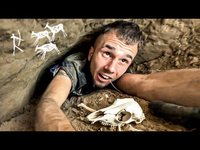 WE GOT INTO A CAVE OF ANCIENT PEOPLE UNDER KYIV ! (Subtitles available !)