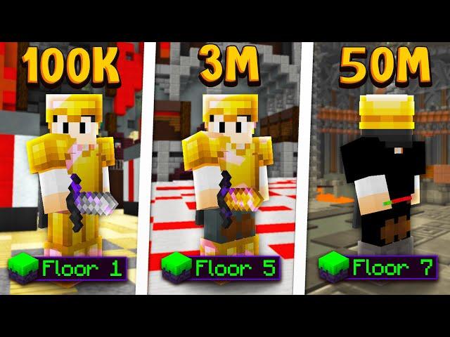 Doing Every Dungeons Floor with a Budget (Hypixel Skyblock Challenge)