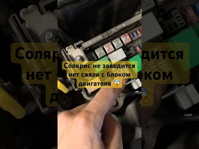 #solaris #hyundai не заводится