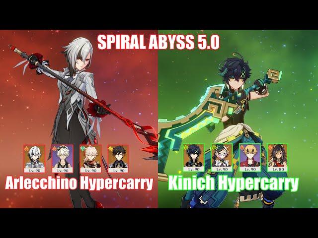 C0 Arlecchino Hypercarry & C0 Kinich Hypercarry  | Spiral Abyss 5.0 | Genshin Impact