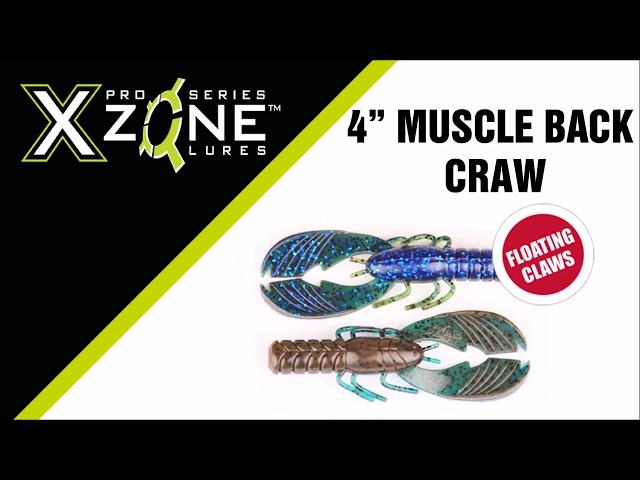 X Zone Lures Pro Series Muscle Back Craw