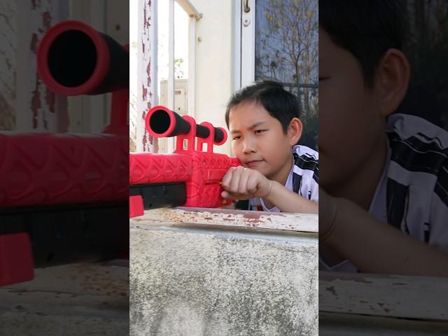 The Sigma Sniper‼️ and His Roblox Nerf Gun and a Mad Dog | JJaiPan #shorts #tiktok