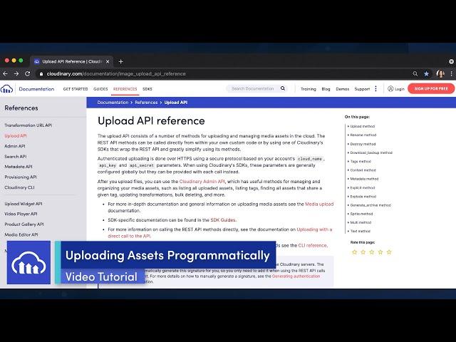 Tutorial - Uploading Assets Programmatically with Cloudinary