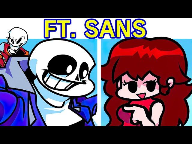 Friday Night Funkin' Vs Sans & Papyrus FULL WEEK + Cutscenes (FNF Ft. Sans Mod) (FNF Mod/Undertale)