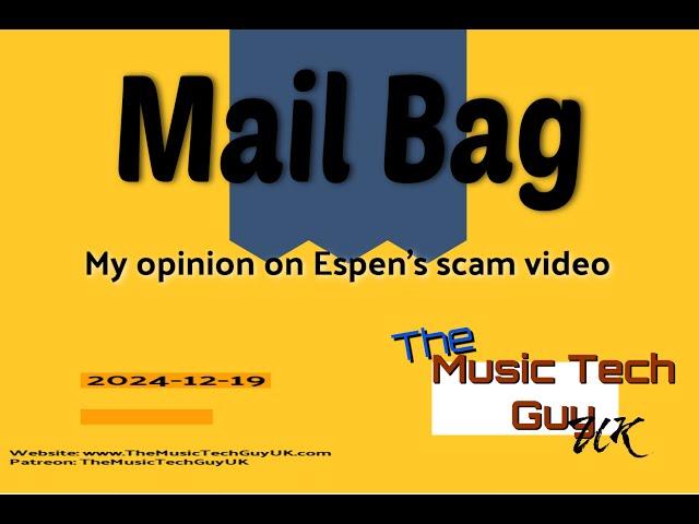 My opinion on Espen's scam video