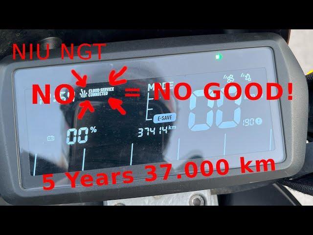 NIU N-GT (NQI GTS) after 37.000 km / 5 years