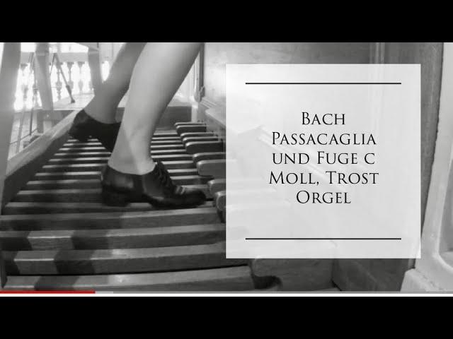 J.S. Bach Passacaglia Fuga BWV 582 C-Minor Trost Organ Waltershausen #pedal #pedalboard