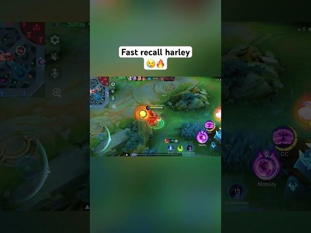 Fast recall harley #mobilelegends #mlbb #alice #shorts #shortvideo