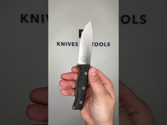 White River Knives Ursus Cub UR35 BBL CPM MagnaCut, Black Burlap Micarta bushcraft knife