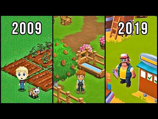 Evolution of FarmVille 2009-2019