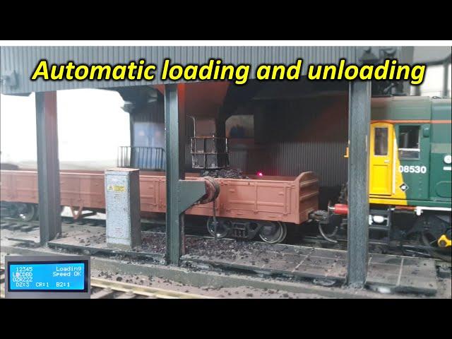 Automatic loading and unloading live loads in HO scale