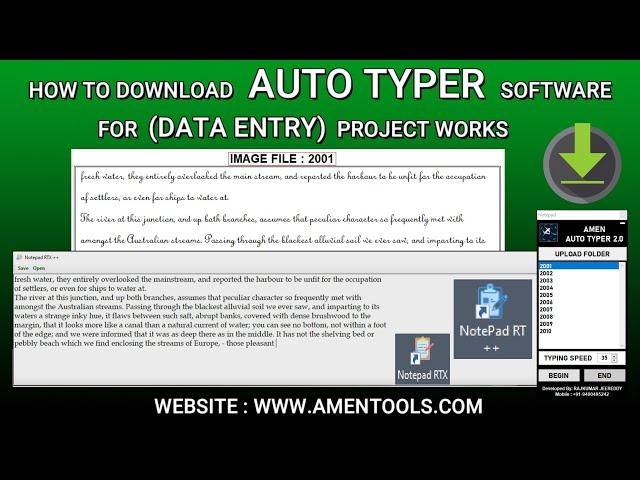 How To Download Auto Typer Software | Download data entry auto typer