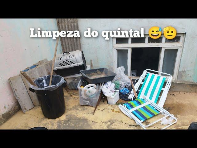 Limpeza no quintal aqui de casa🫣