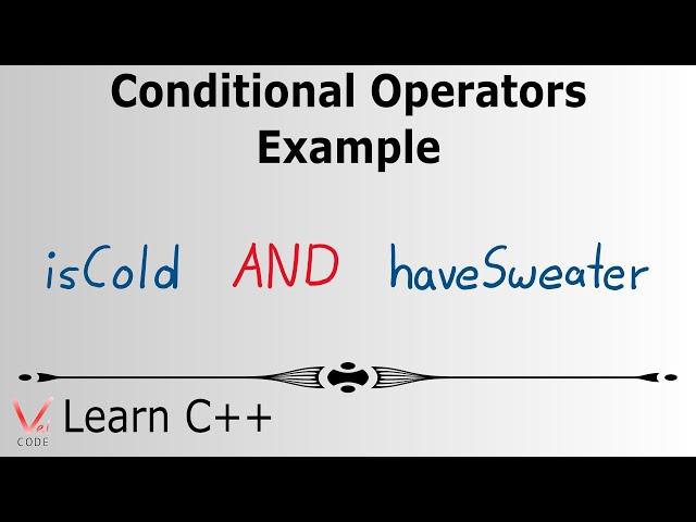 Learn Programming with C++ - Conditional Operators Example