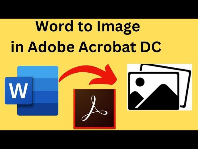 How to convert Word document into JPEG in Adobe Acrobat DC|Convert Word to JPEG