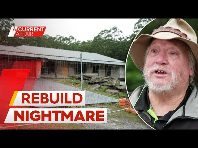 Grandfather fears home destroyed by fire will never be rebuilt | A Current Affair