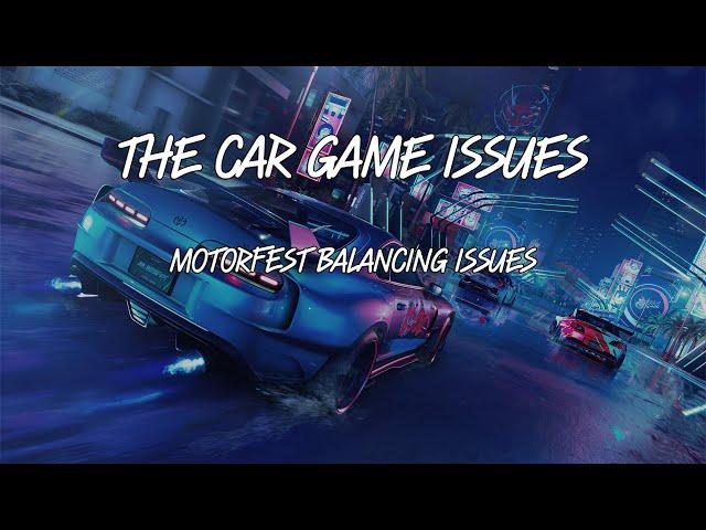 Lets talk about the Car MMO Issues