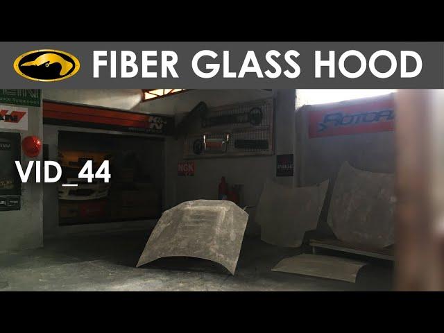 How to Make a Fiberglass Car Hood - garage diorama