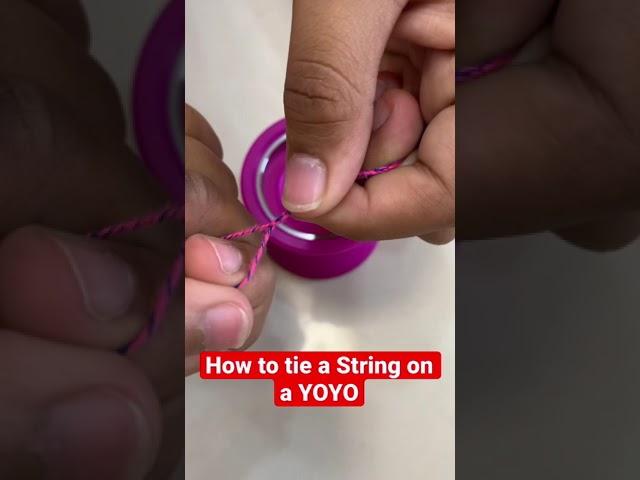 How to Tie a STRING on a YOYO 🪀 #shorts #youtubeshorts #yoyotricks