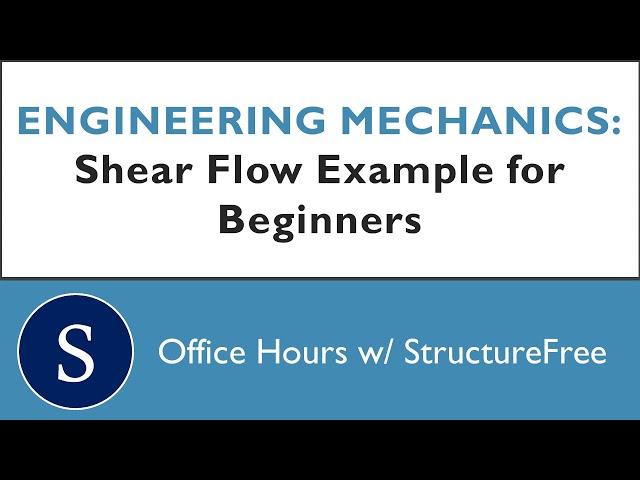 Easy Shear Flow Example - Mechanics of Materials - Office Hours with Structure Free