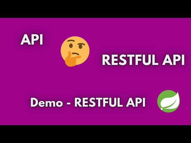 API, RESTFUL API and Demo in Tamil [தமிழ்]