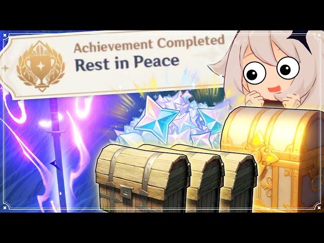 Rest in Peace Secret Achievement (LUXURIOUS CHEST +9 COMMON) Genshin Impact Inazuma Patch 2.0