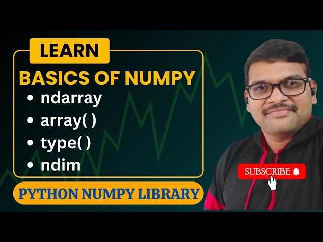 BASICS OF NUMPY (Creation of ndarray) - PYTHON PROGRAMMING || NUMPY IN DATA SCIENCE || DATA SCIENCE