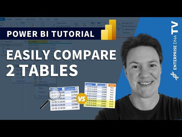 Easily Compare Two Tables in Power Query