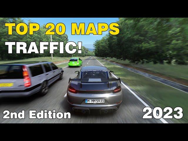 TOP 20 Maps with TRAFFIC for ASSETTO CORSA in 2023! + Install Guide - 2ND EDITION