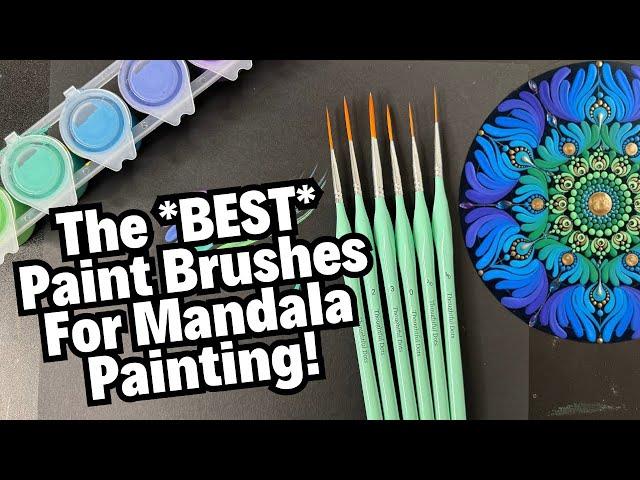 The Best Paint Brushes For Mandala Painting | Mandala Swoosh | Thoughtful Dots