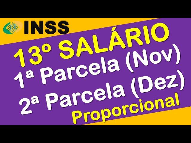 13º SALÁRIO PROPORCIONAL EM NOVEMBRO E DEZEMBRO 2024