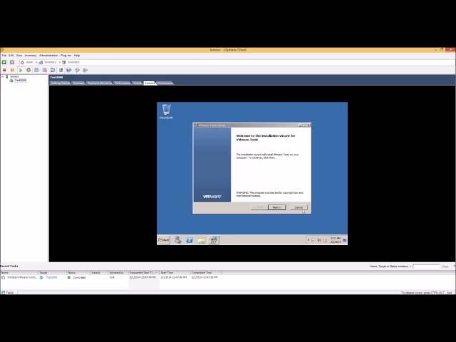 Installing VMWare Tools On a Windows VM Using a VSphere Client