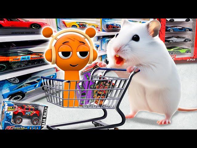 Hamster Takes Orange Sprunki To The Supermarket!HAMSTER OBSTACLE COURSEHammyHappyTDC