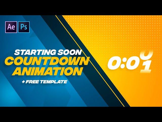 Countdown Animation Timer for Streaming (FREE TEMPLATE) - Tutorial by EdwardDZN