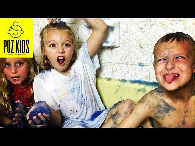 GROSS! Gelli Baff Challenge - Silly Kids - CRAZY!